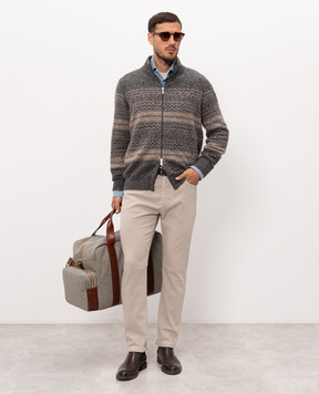 Brunello Cucinelli Сірі джинси з емблемою M277PX1290