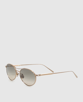 Brunello Cucinelli Золотые солнцезащитные очки MOCMULTS43