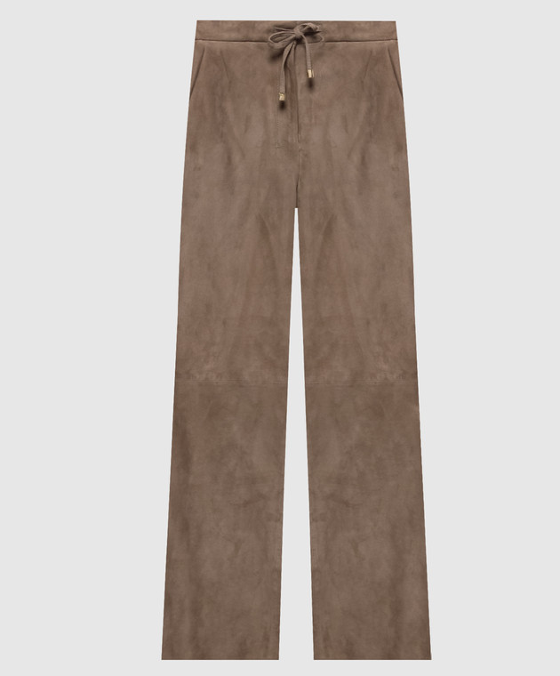 Max Mara Бежевые замшевые штаны TEMPIO SMMTEMPIO