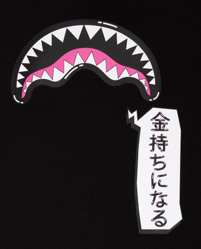 Sprayground Дитяча чорна футболка Shark in Japan SPY1553BLK
