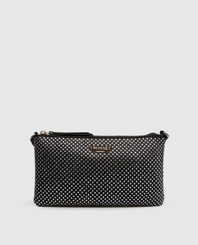 Twinset Чорна сумка з кристалами 262TL8051