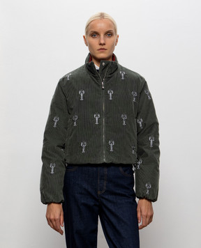Thom Browne Вельветовая двухсторонняя пуховая куртка LOBSTER FBD077EE1645