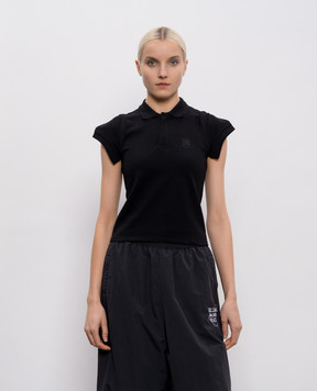 Vetements Черное поло с декоративными рукавами WE76PO453B
