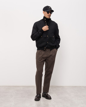 Brunello Cucinelli Черная куртка из шерсти MY4966559
