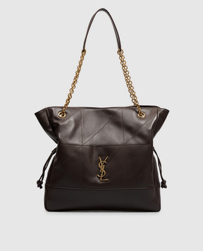 Saint Laurent Коричнева шкіряна сумка-тоут JAMIE 809824AAB32