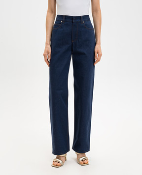 Fendi Синие джинсы с логотип патч FLP882AOHS