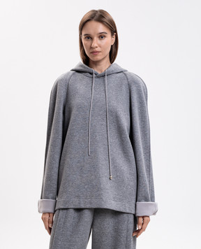 Carven Серое меланжево худи 6262K21118