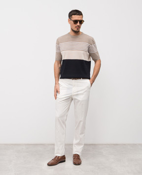 Peserico Футболка с леном в полоску R59500F129056S