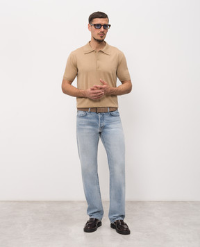 Tom Ford Блакитні джинси з патчем логотипа DPH003DMC099