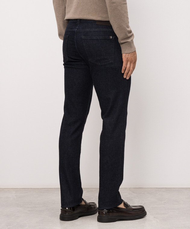 Canali Сині джинси з патчем логотипа PX0102891719 зображення 4