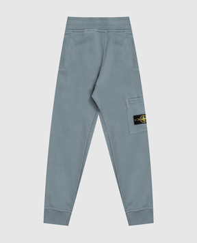 Stone Island Детские синие джоггеры с патчем логотипа L2S166200002S0A2028