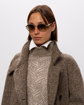 Brunello Cucinelli Золотые солнцезащитные очки MOCMULTS43