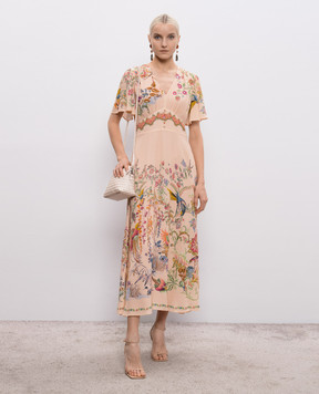 Etro Рожева сукня з квітковим принтом WRHA056099SP4J9