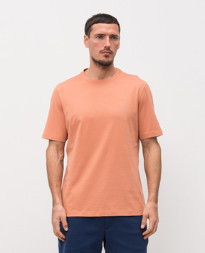 Brunello Cucinelli Оранжевая футболка M0B138440