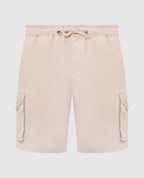 Brunello Cucinelli Бежевые шорты-карго MH255U0025