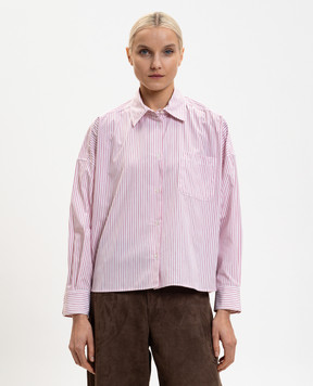 Max Mara Weekend Рожева сорочка AUREO в смужку WKDAUREO