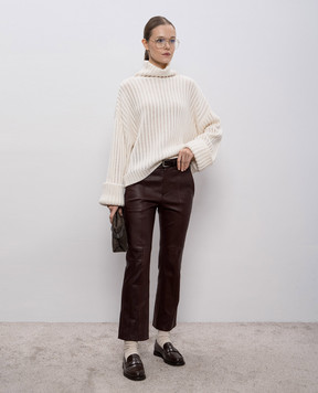 Brunello Cucinelli Белый свитер из кашемира M52532724