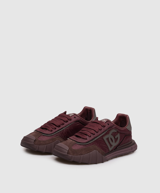 Dolce&Gabbana Бордові кросівки Dg Athletic CS2384A0920 зображення 2