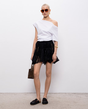 JW Anderson Чорна спідниця-плісе з мережива SK0209PG1912