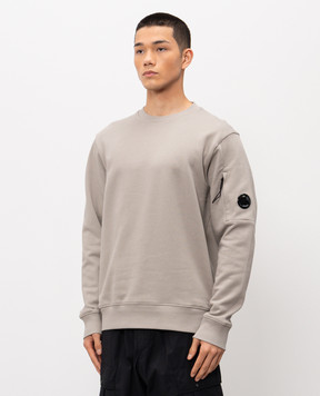 C.P. Company Сірий світшот з патчем логотипа MSS713A005086W