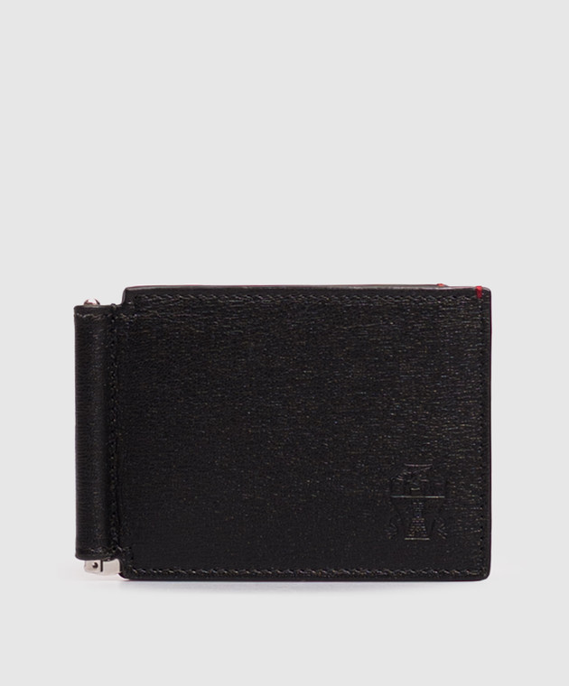 Brunello Cucinelli Черный портмоне с зажимом для купюр с тиснением эмблемы MWRLBU440