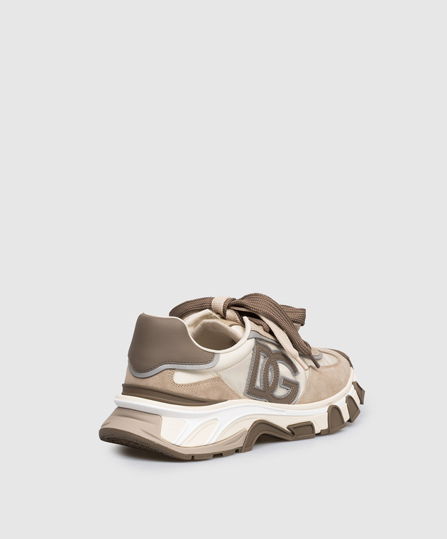 Dolce&Gabbana Бежевые комбинированные кроссовки COUNTRY ROAD CS2403A0205 изображение 3