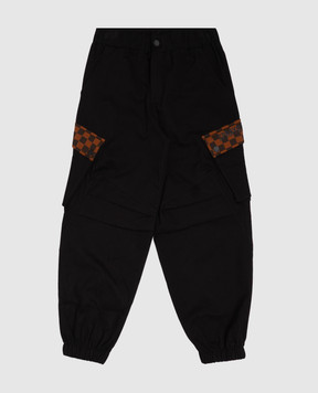 Sprayground Дитячі чорні джогери з фактурним логотипом SPY1492