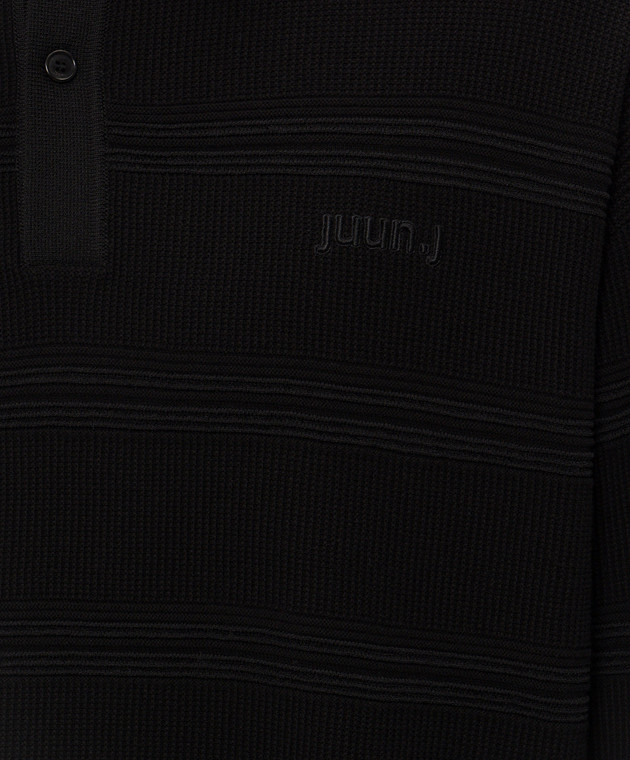 Juun.j Черное поло JC6751P045 изображение 5