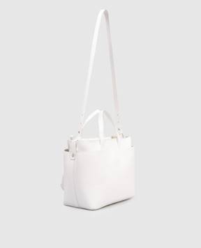 Fabiana Filippi Белая кожаная сумка-тоут с логотипом BGD266A850M002