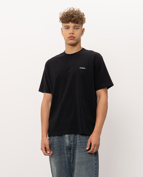 Vetements Черная футболка с принтом логотипа MH27TR161Bm