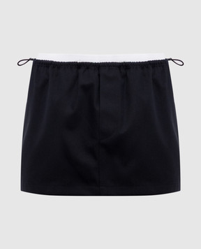 Alexander Wang Чорна спідниця міні з логотипом 1WC1265382
