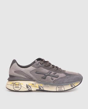 Premiata Серые комбинированные кроссовки Moerun MOERUN8540