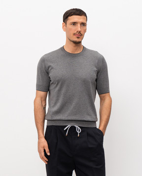 Brunello Cucinelli Футболка сірого кольору M29805200