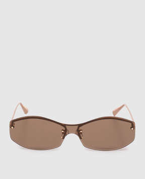 Jacquemus Золотые солнцезащитные очки JAC206C2SUN