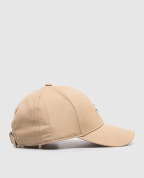 Moncler Бежева кепка з нашивкою логотипа L10913B0004804863