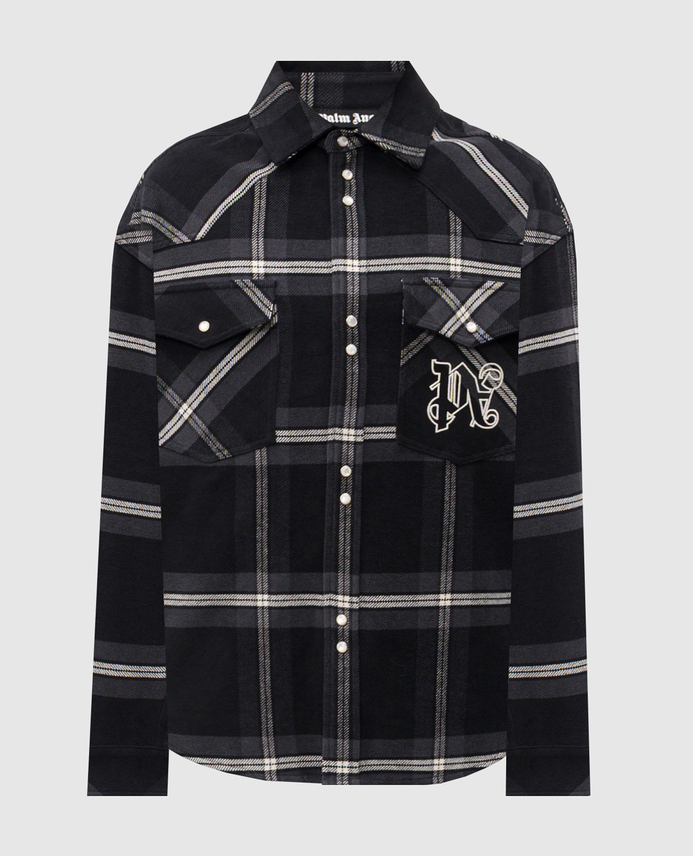 

Черная рубашка в клетку, Черный, Рубашки