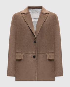 Max Mara Коричневий замшевий жакет SMMANFORA