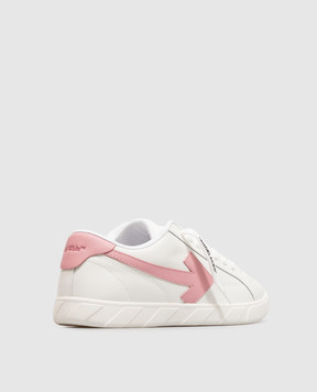 Off-White Детские белые кроссовки End of Play с тиснением логотипа OF06027655