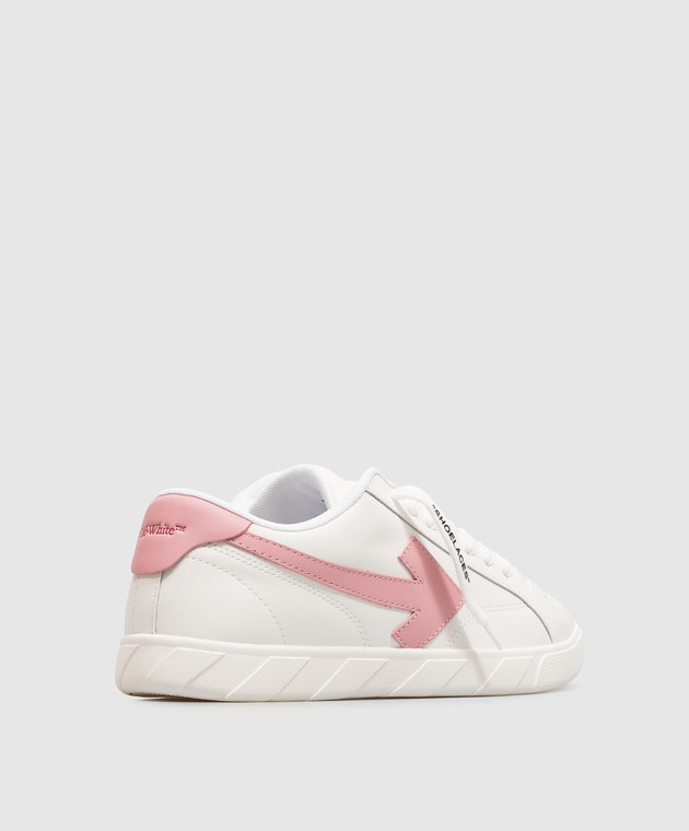 Off-White Детские белые кроссовки End of Play с тиснением логотипа OF06027655 изображение 3