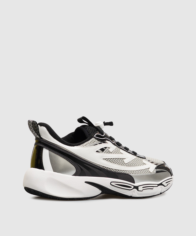 Off-White Дитячі сірі кросівки Be Right Back OF06029001 зображення 3
