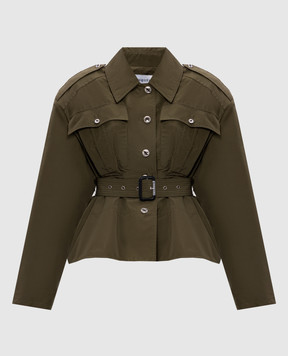 Alexander McQueen Куртка цвета хаки 875815QEAHY