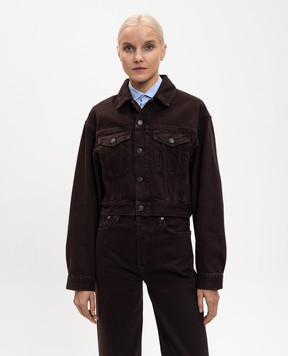 AGOLDE Бордовая джинсовая куртка Radley A5106C1183