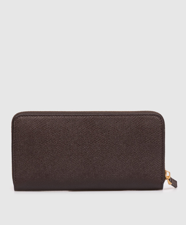 Valentino Коричневый кожаный кошелек VLogo 9W2P0BB3SNP изображение 2