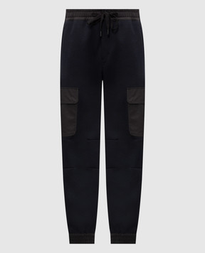 Dolce&Gabbana Голубые джоггеры-карго с нашивкой логотипа GP1Q0THUML9