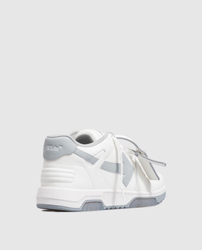 Off-White Білі шкіряні кросівки Out Of Office з принтом логотипа M189C9L019