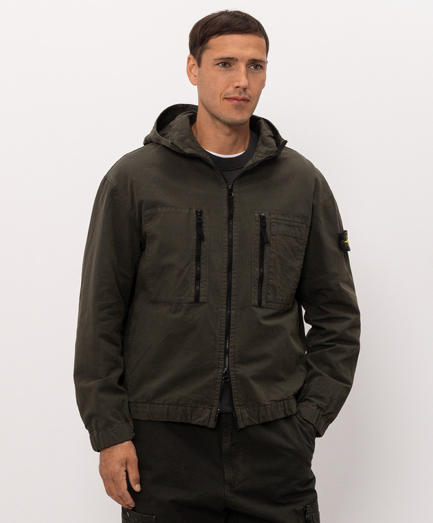 Stone Island Куртка цвета хаки с патчем логотипа L2S151200011S0211 изображение 3