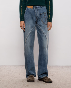 JW Anderson Синие джинсы с логотип патч DT0127PG1849