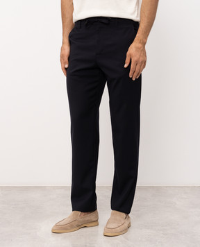 Canali Темно-сині штани з вовни AR03652V91659