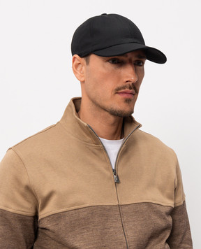 CAPOBIANCO Чорна кепка з вовни 20MC1UN00