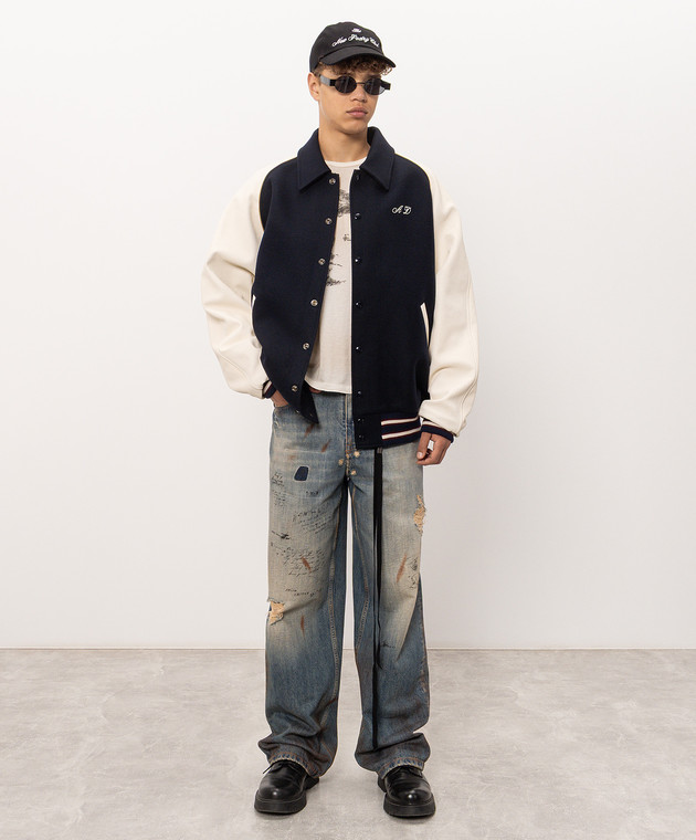 Ann Demeulemeester Футболка Lu Relax Fit цвета айвори с винтажным эффектом B0014441FA794 изображение 2